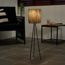 OHS Solar Floor Lamp Rattan