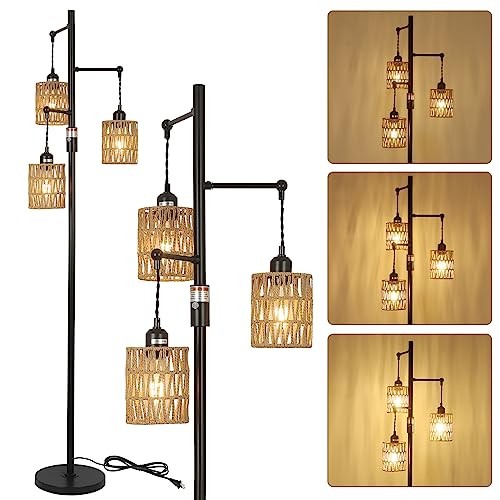 Rayofly dimmable rattan floor - rattan,