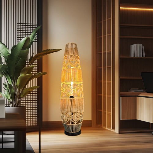 Color rattan floor - color, lamp