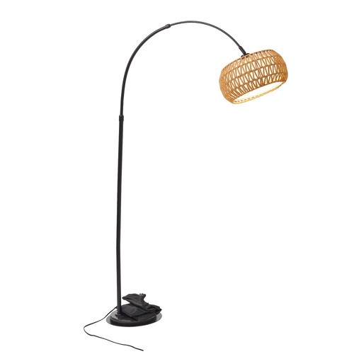 Vintage arched lamp - arched, rope