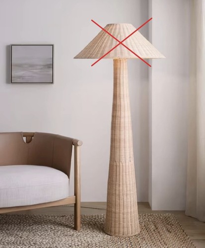 Rattan floor lamp john - floor,