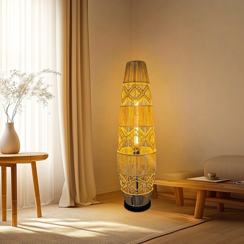 Large led floor lamp - lamp, natural