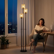 3-Head Floor Lamp Dimmable